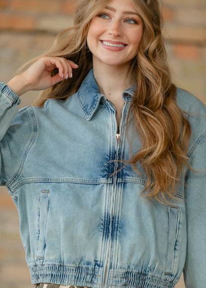 Free People® Denim Birdie Jacket FF Layering Essentials