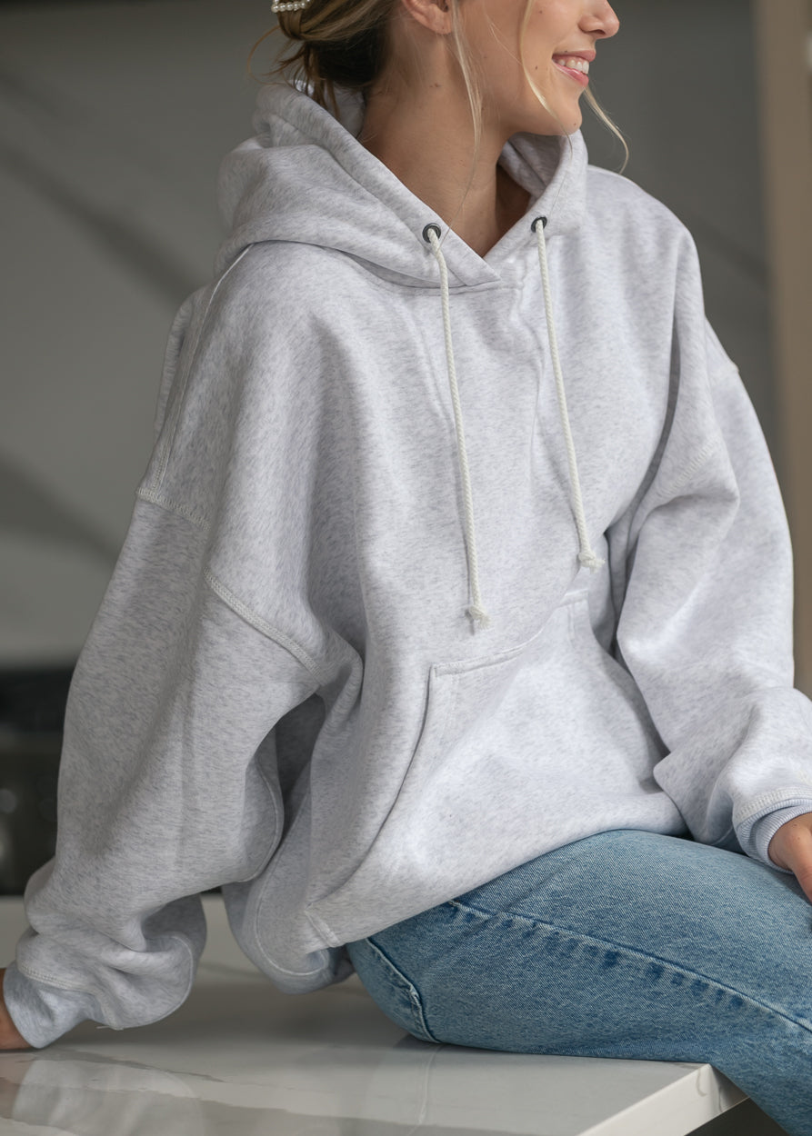Free People® Final Call Heather Gray Hoodie FF Tops