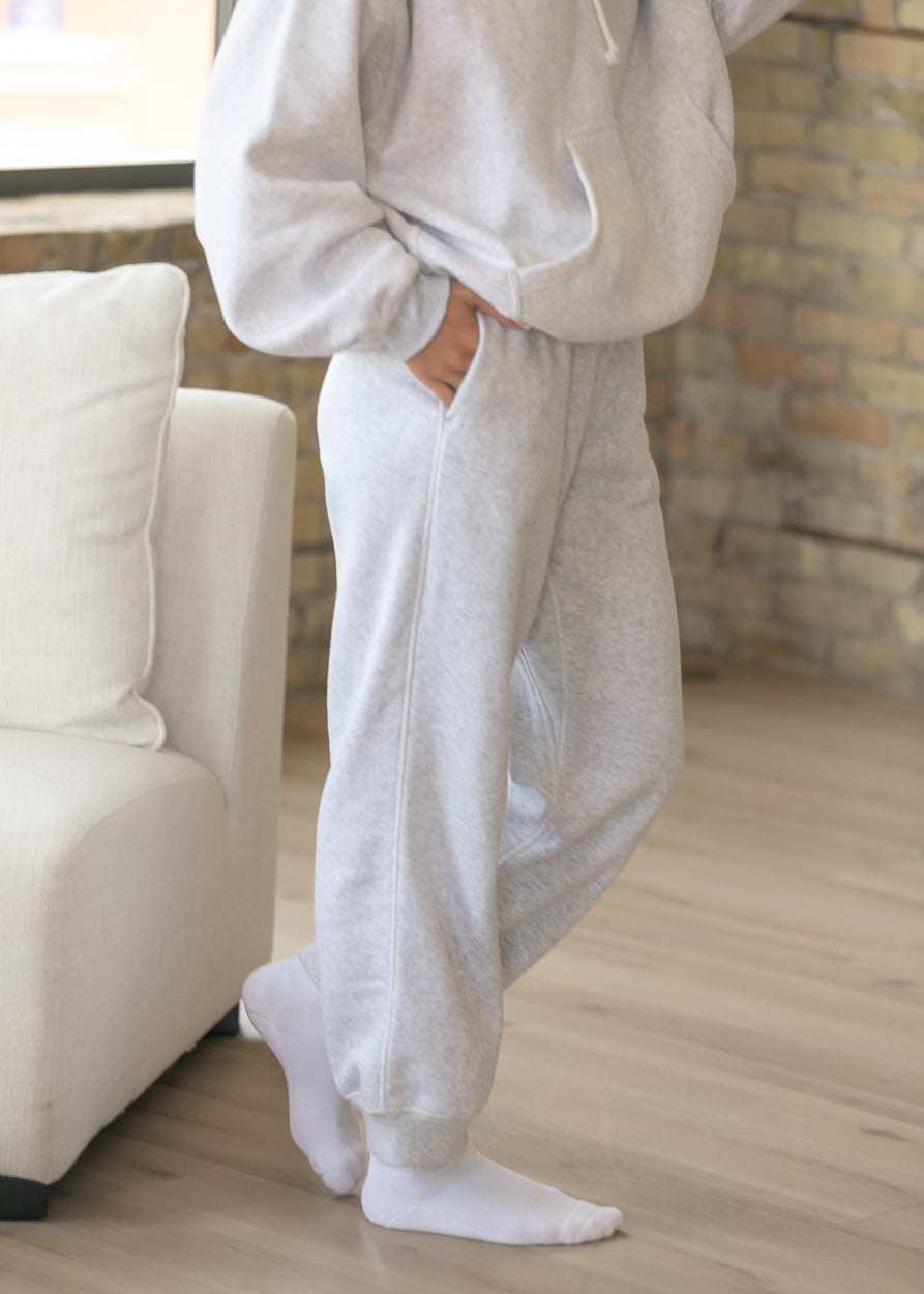 Free People® Final Call White Heather Gray Jogger FF Pants