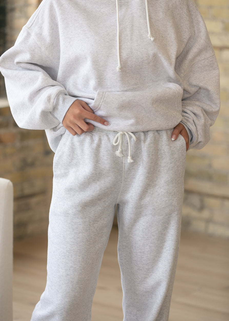Free People® Final Call White Heather Gray Jogger FF Pants