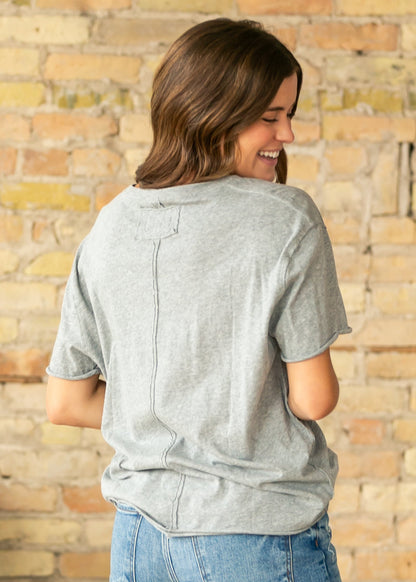 Free People® Gray Nina Tee FF Tops