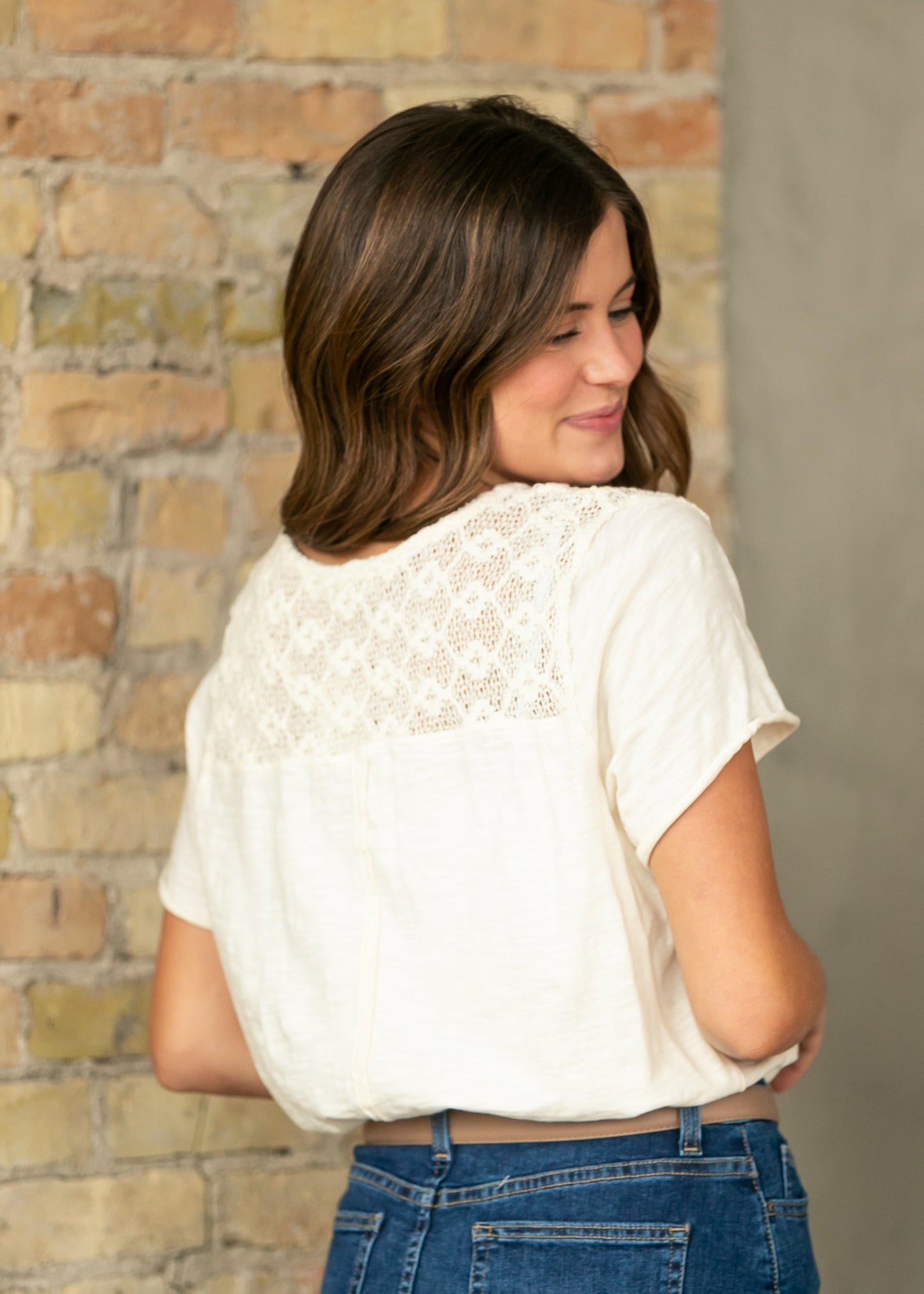 Free People® Heirloom Henley FF Tops