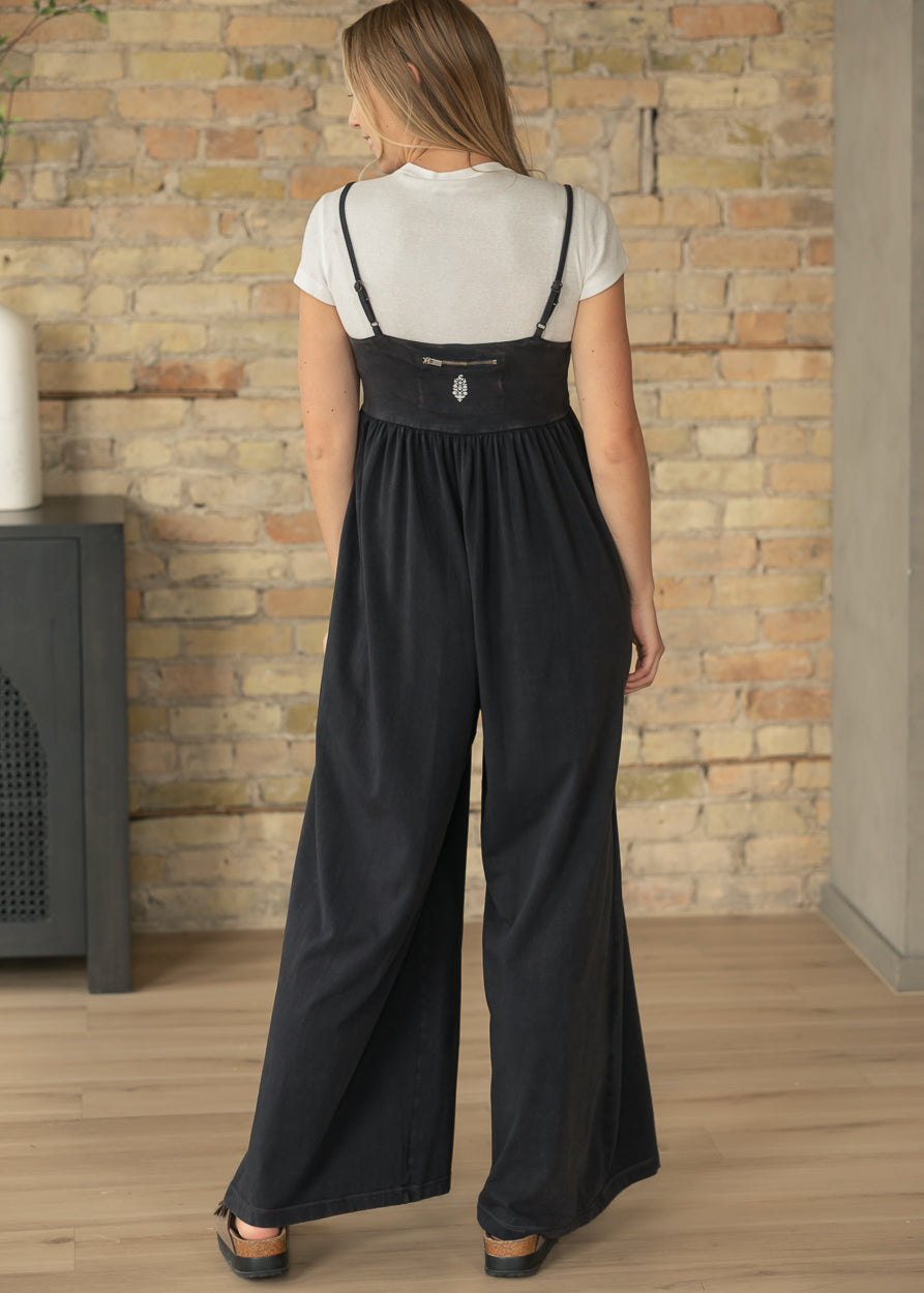 Free People® Hot Shot Strappy Black Onesie FF Dresses