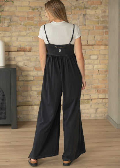 Free People® Hot Shot Strappy Black Onesie FF Dresses