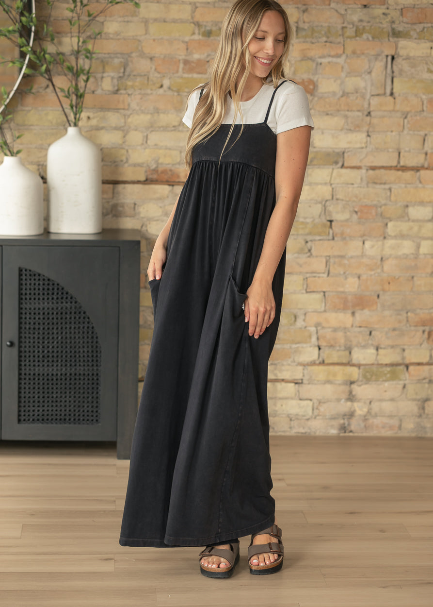 Free People® Hot Shot Strappy Black Onesie FF Dresses