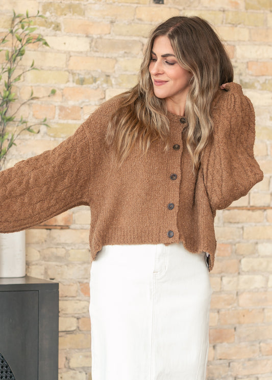 Free People® Macadamia Thistle Cardigan FF Tops