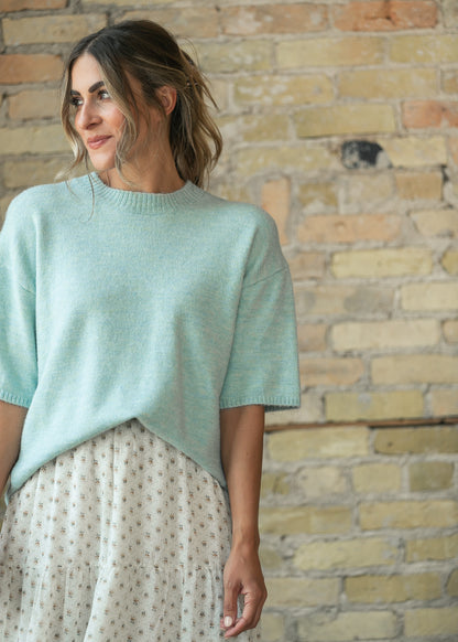 Free People® Margot SoftSpun Angel Falls Sweater Tee FF Tops XS