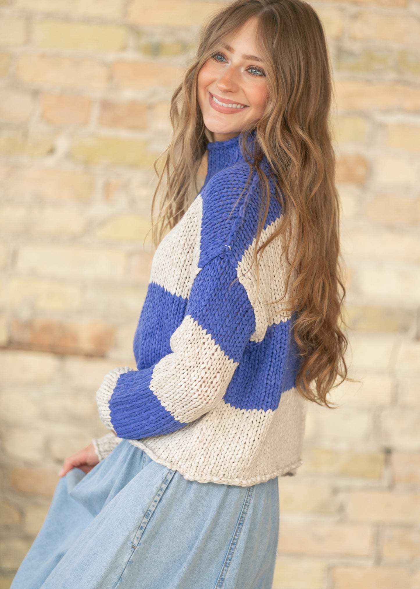 Free People® Rugby Stripe Opal Sweater FF Tops