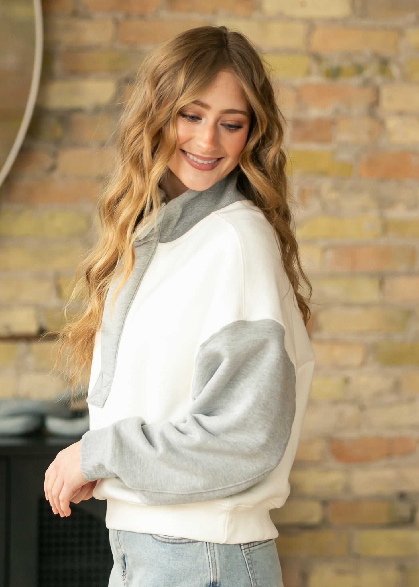 Free People® Timeless Color Block Pullover FF Tops