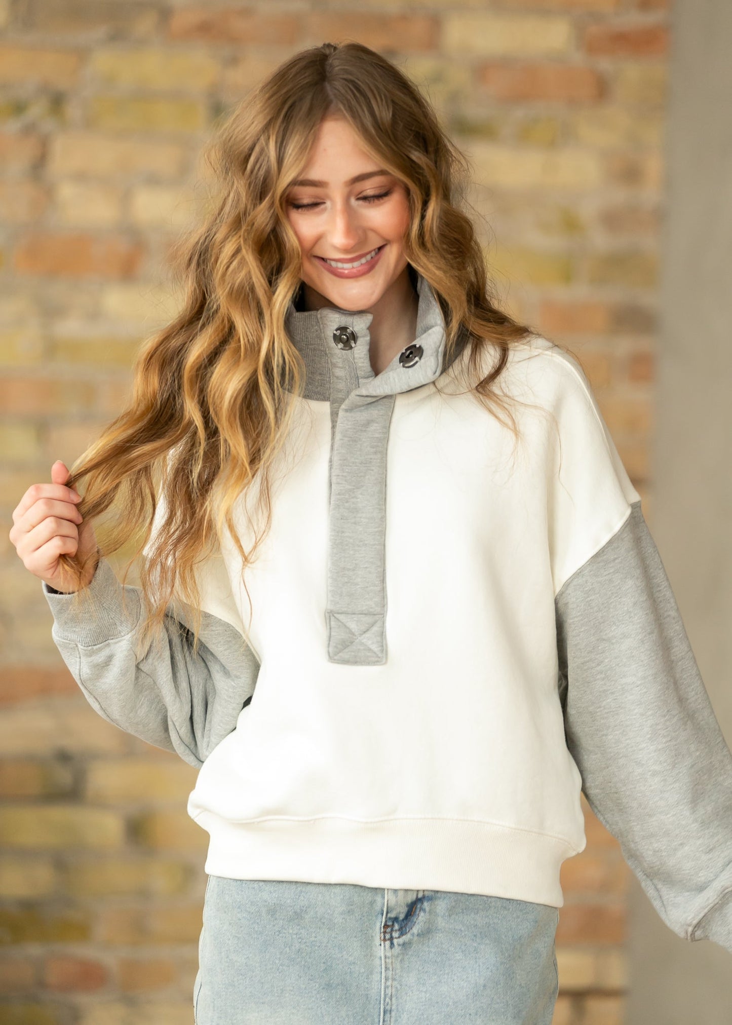 Free People® Timeless Color Block Pullover FF Tops