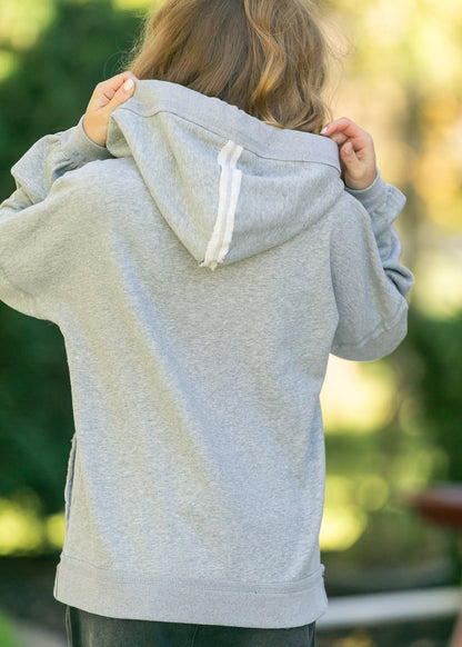 French Terry Seam Detail Hoodie FF Tops