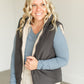 Full Zip Reversible Puffer Vest FF Tops