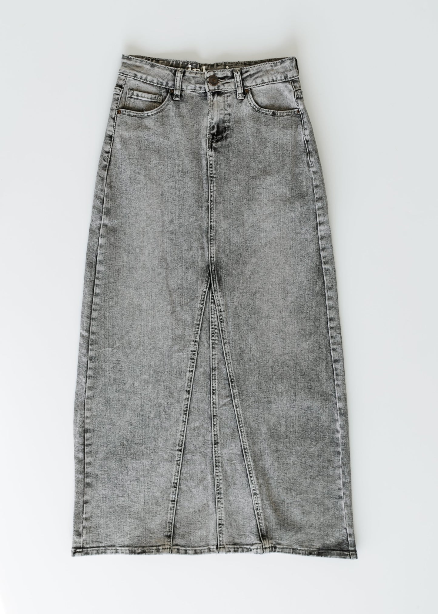 Genevieve A-line Denim Maxi Skirt IC Skirts