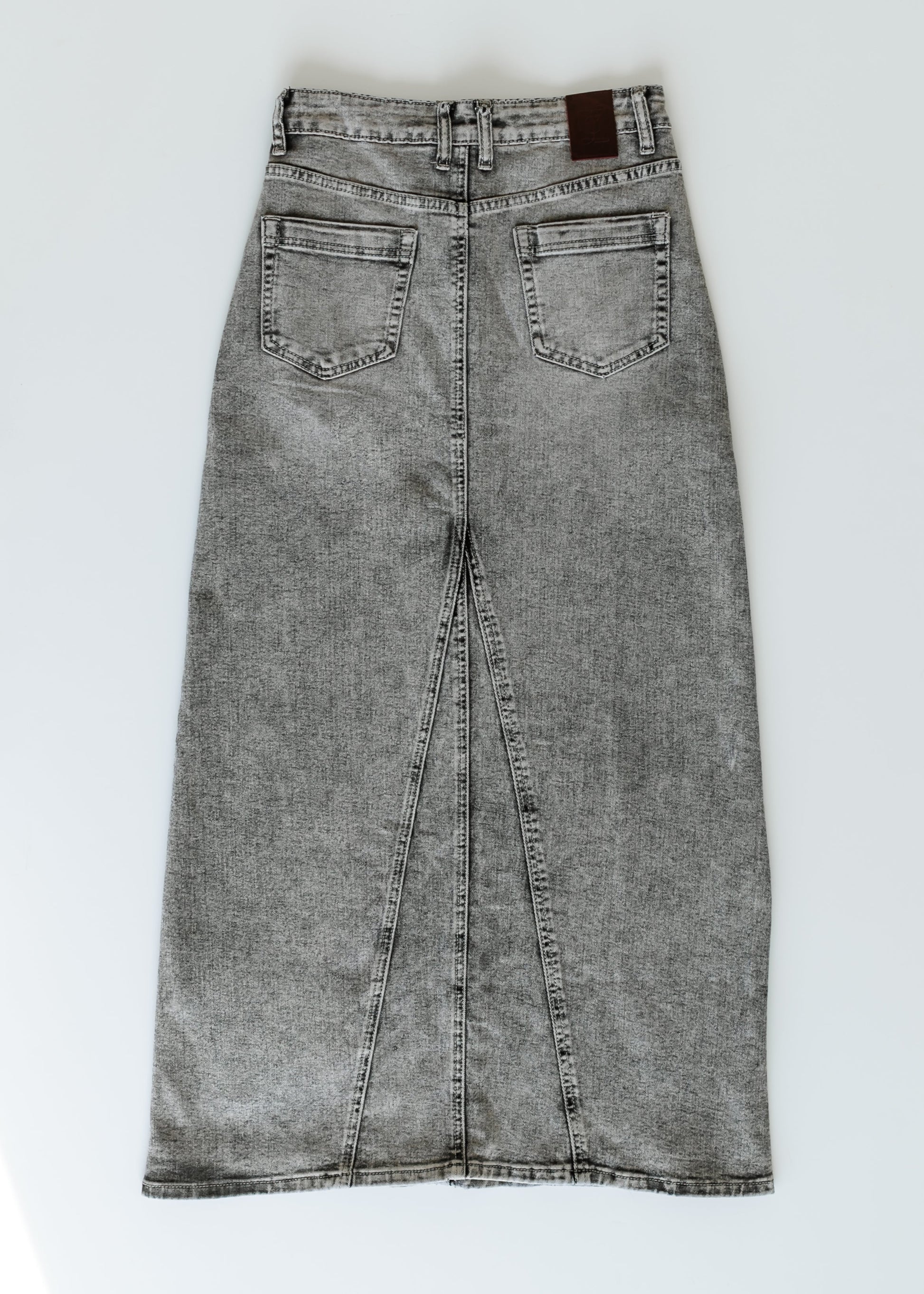 Genevieve A-line Denim Maxi Skirt IC Skirts