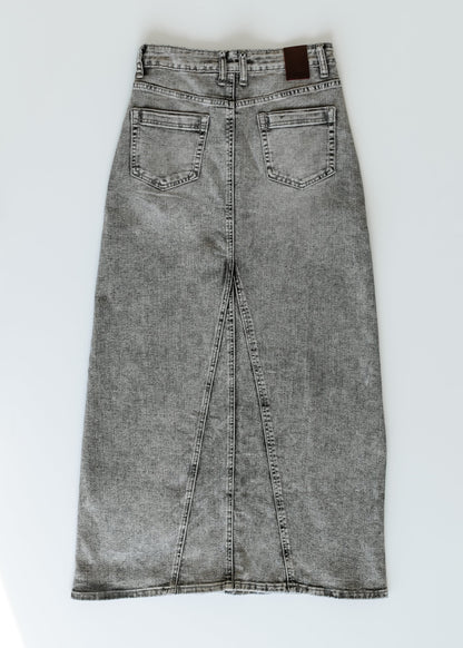 Genevieve A-line Denim Maxi Skirt IC Skirts