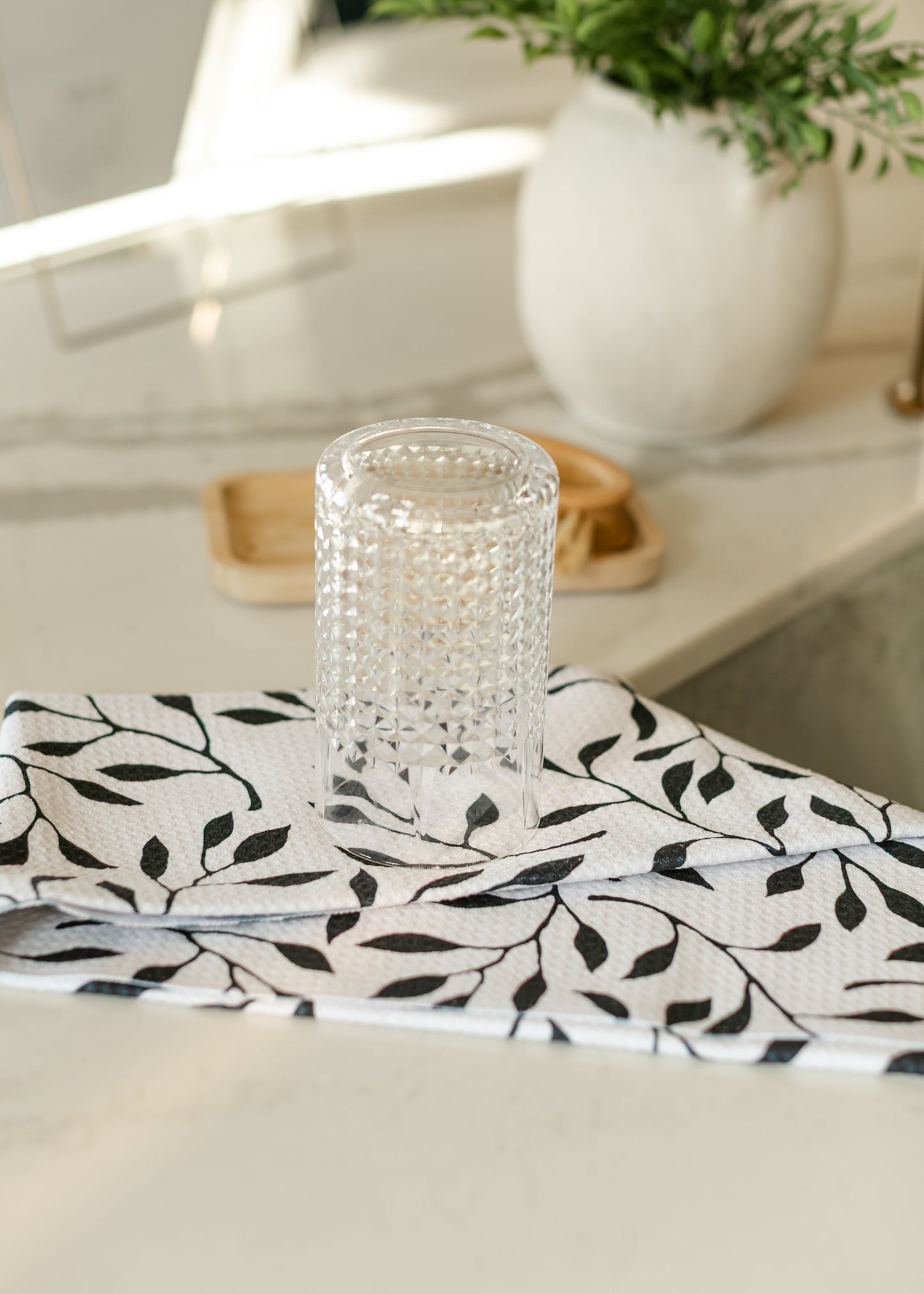 Geometry® Lay it Down Kitchen Waffle Tea Towel Gifts