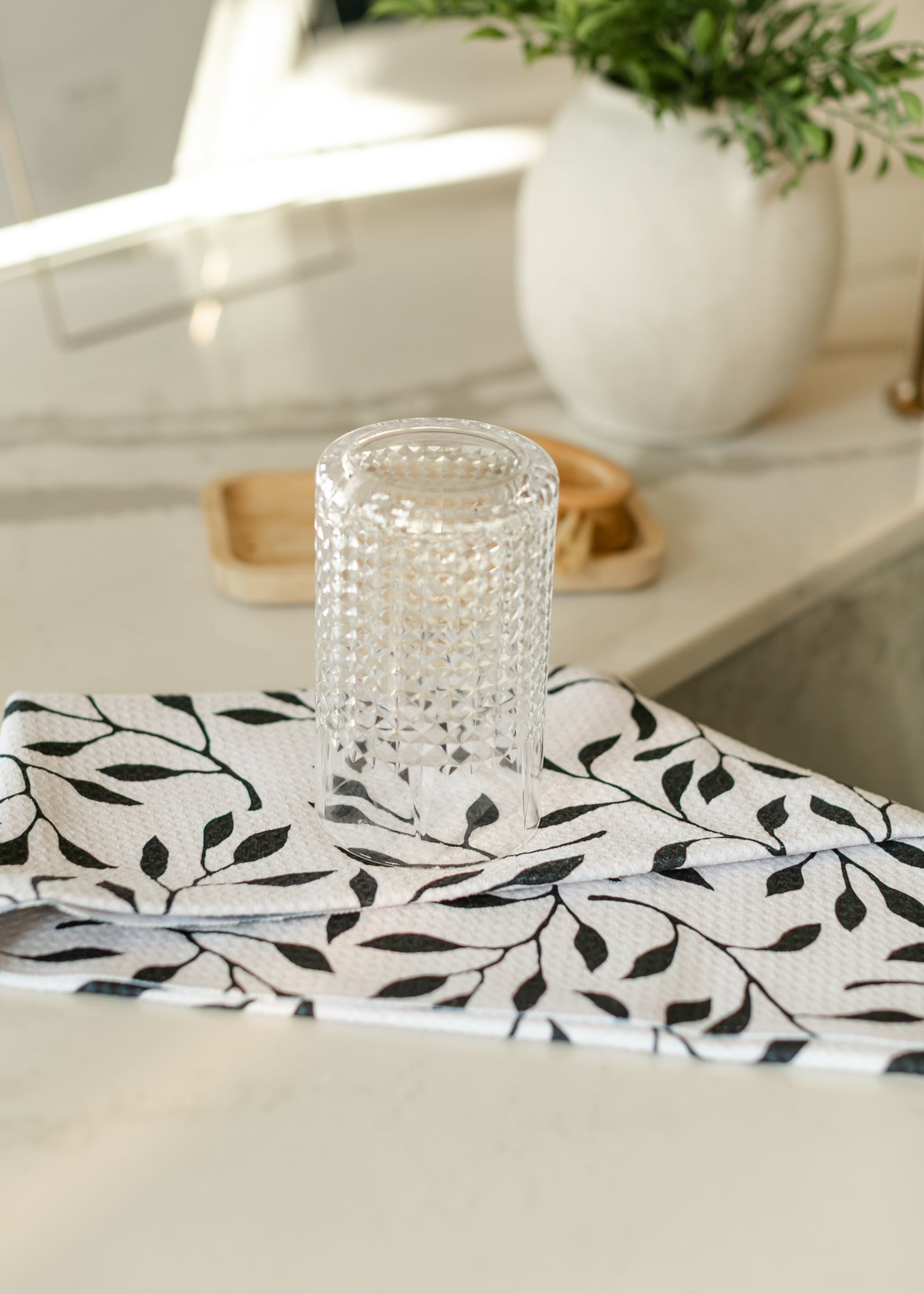 Geometry® Lay it Down Kitchen Waffle Tea Towel Gifts