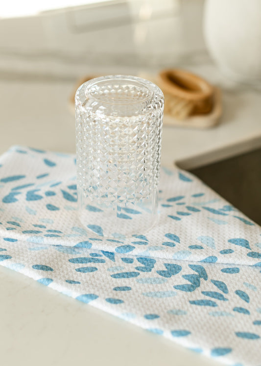 Geometry® Reeds Printed Midday Waffle Tea Towel Gifts
