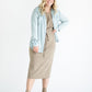 Ginger Chambray Long Sleeve Top FF Tops Blue / XS