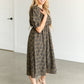 Gingham Floral Cutout Midi Dress FF Dresses