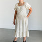 Girl's Aubriel Floral Puff Sleeve Midi Dress IC Girls