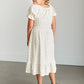 Girl's Aubriel Floral Puff Sleeve Midi Dress IC Girls