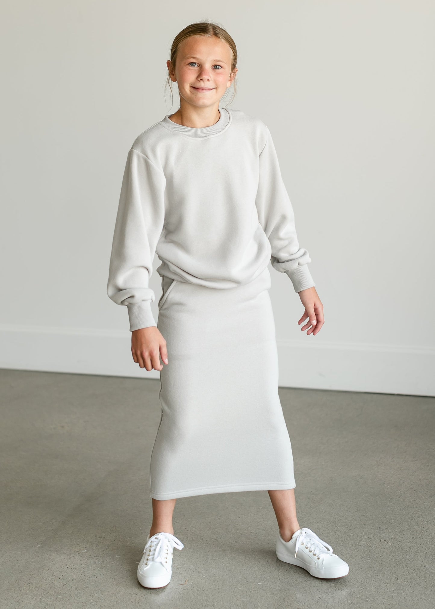 Girl's Essential Sweatshirt Set Skirt IC Girls