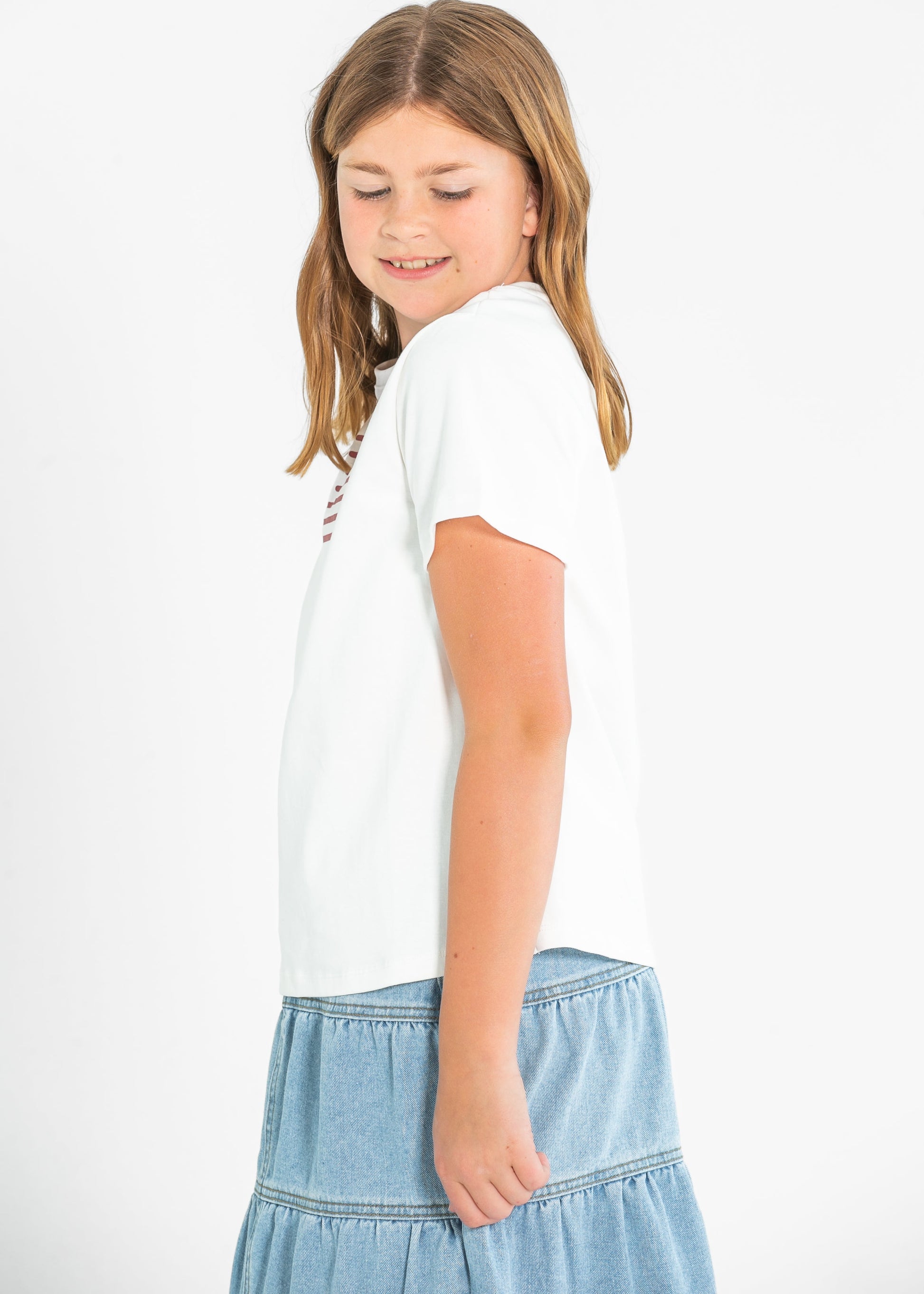 Girl's Heart Flag Graphic Tee FF Girls