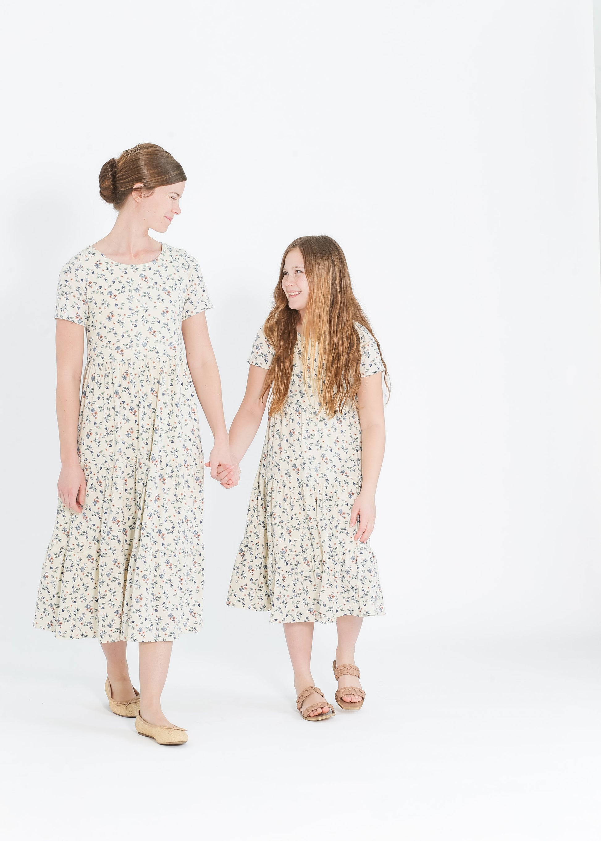 Girl's Melanie Tiered Knit Midi Dress IC Girls