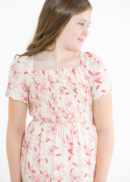 Girl's Summer Cap Sleeve Midi Dress IC Girls