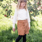 Girls Black Lace Trim Brushed Leggings FF Girls