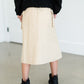 Girls Button Down Cargo Pocket Midi Skirt FF Girls