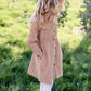 Girls Corduroy Cinched Waist Button Down Midi Dress FF Girls