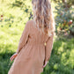 Girls Corduroy Cinched Waist Button Down Midi Dress FF Girls