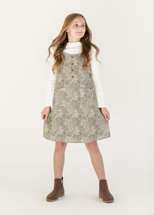 Girls Floral Print Tank Dress FF Girls