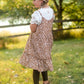 Girls Ruffle Tiered V Neck Tie Shoulder Midi Dress-FINAL SALE FF Girls