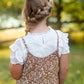Girls Ruffle Tiered V Neck Tie Shoulder Midi Dress-FINAL SALE FF Girls