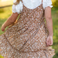 Girls Ruffle Tiered V Neck Tie Shoulder Midi Dress-FINAL SALE FF Girls