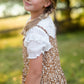 Girls Ruffle Tiered V Neck Tie Shoulder Midi Dress-FINAL SALE FF Girls