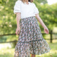 Girls V-Neck Puff Sleeve Top - FINAL SALE FF Girls