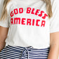 God Bless America Graphic T-shirt Tops