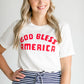 God Bless America Graphic T-shirt Tops
