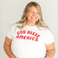 God Bless America Graphic T-shirt Tops