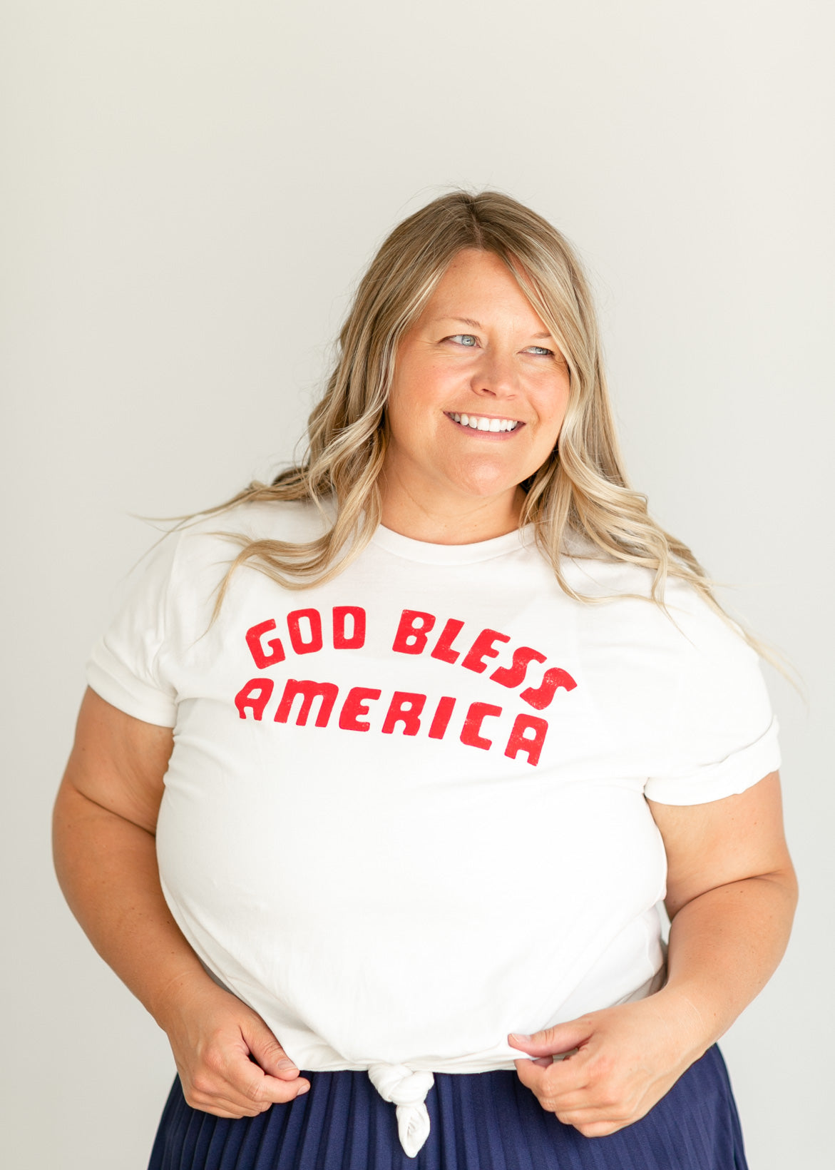 God Bless America Graphic T-shirt Tops