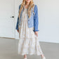 Golden Floral Tiered Maxi Dress FF Dresses