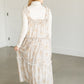 Golden Floral Tiered Maxi Dress FF Dresses