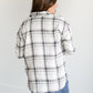 Gray Plaid Button Up Top FF Tops