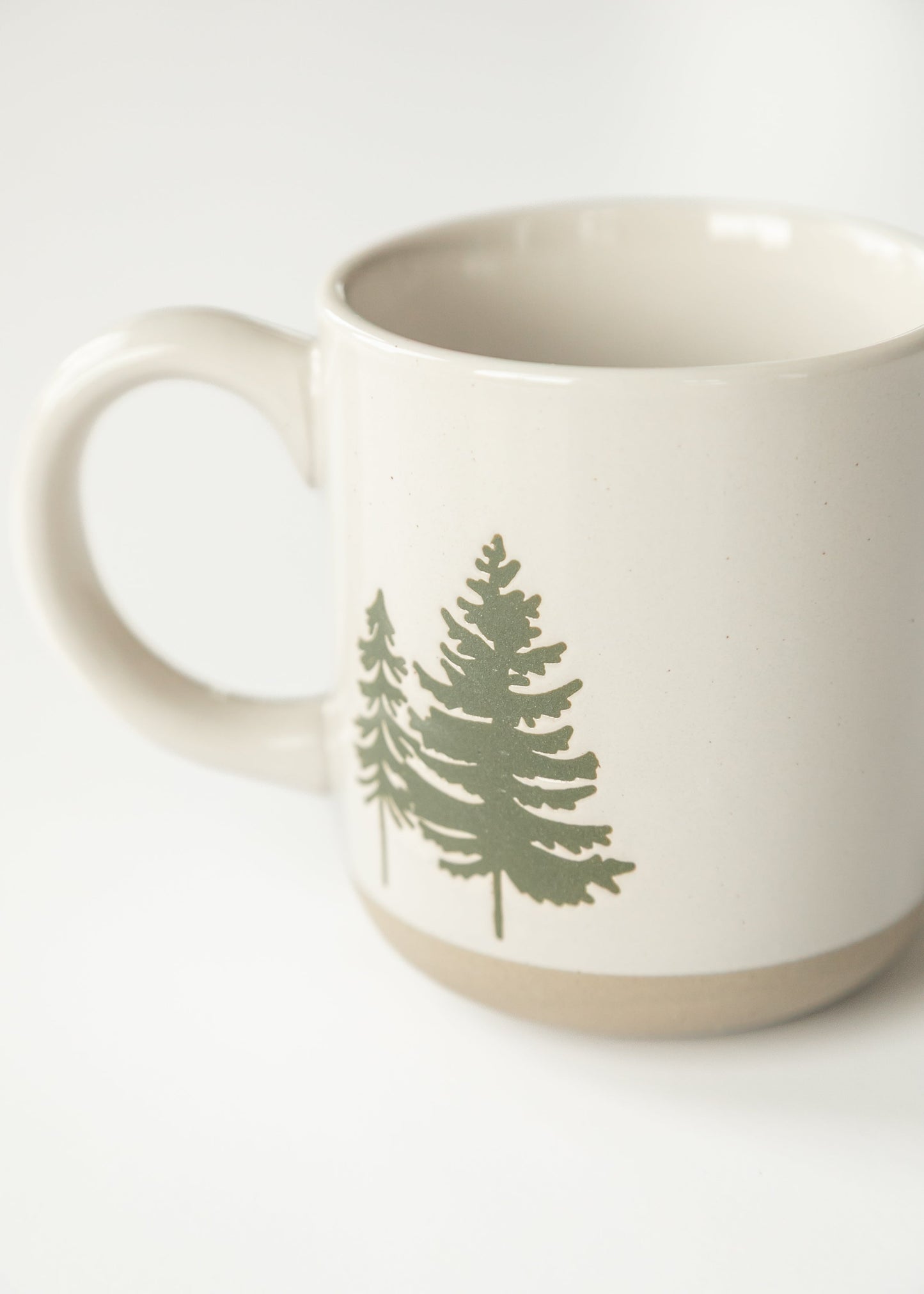 Green Trees Stoneware Coffee Mug FF Home + Lifestyle