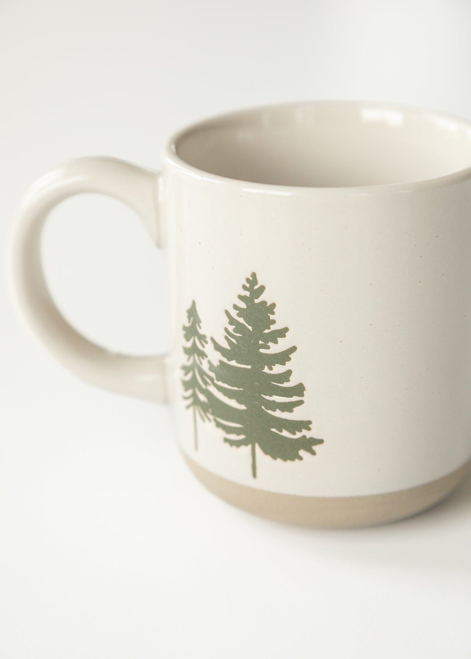 Green Trees Stoneware Coffee Mug FF Home + Lifestyle
