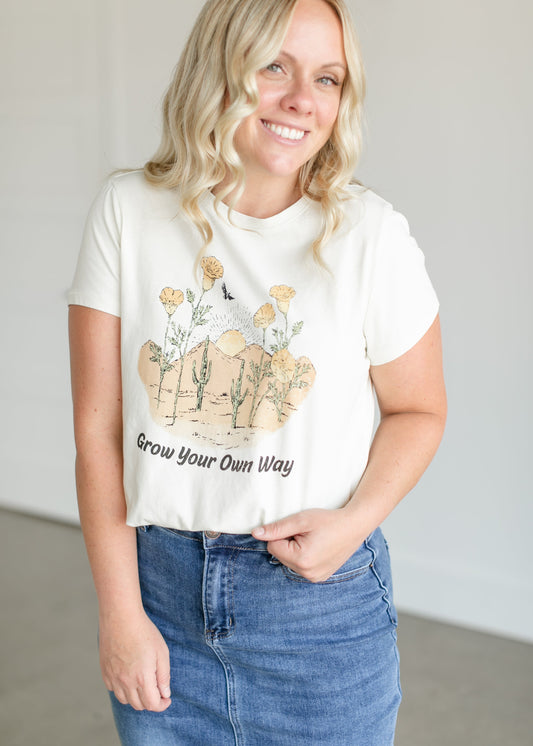 Grow Your Way Graphic T-shirt FF Tops